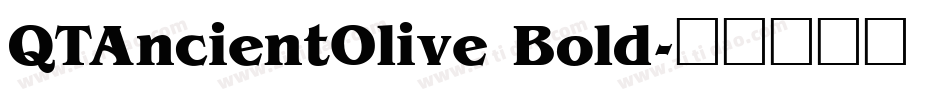QTAncientOlive Bold字体转换